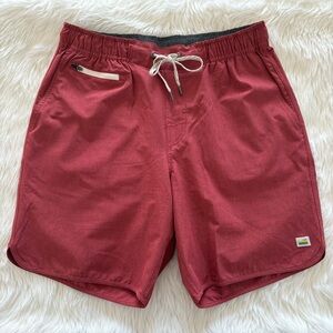 Vuori Banks Shorts - Red